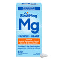 SlowMag Muscle & Heart Magnesium Chloride Supplement with Calcium, 120 Count, Supports Muscle Relaxation, Heart, Nerve & Bone Health, High Absorption Slow-Mag Au supplements