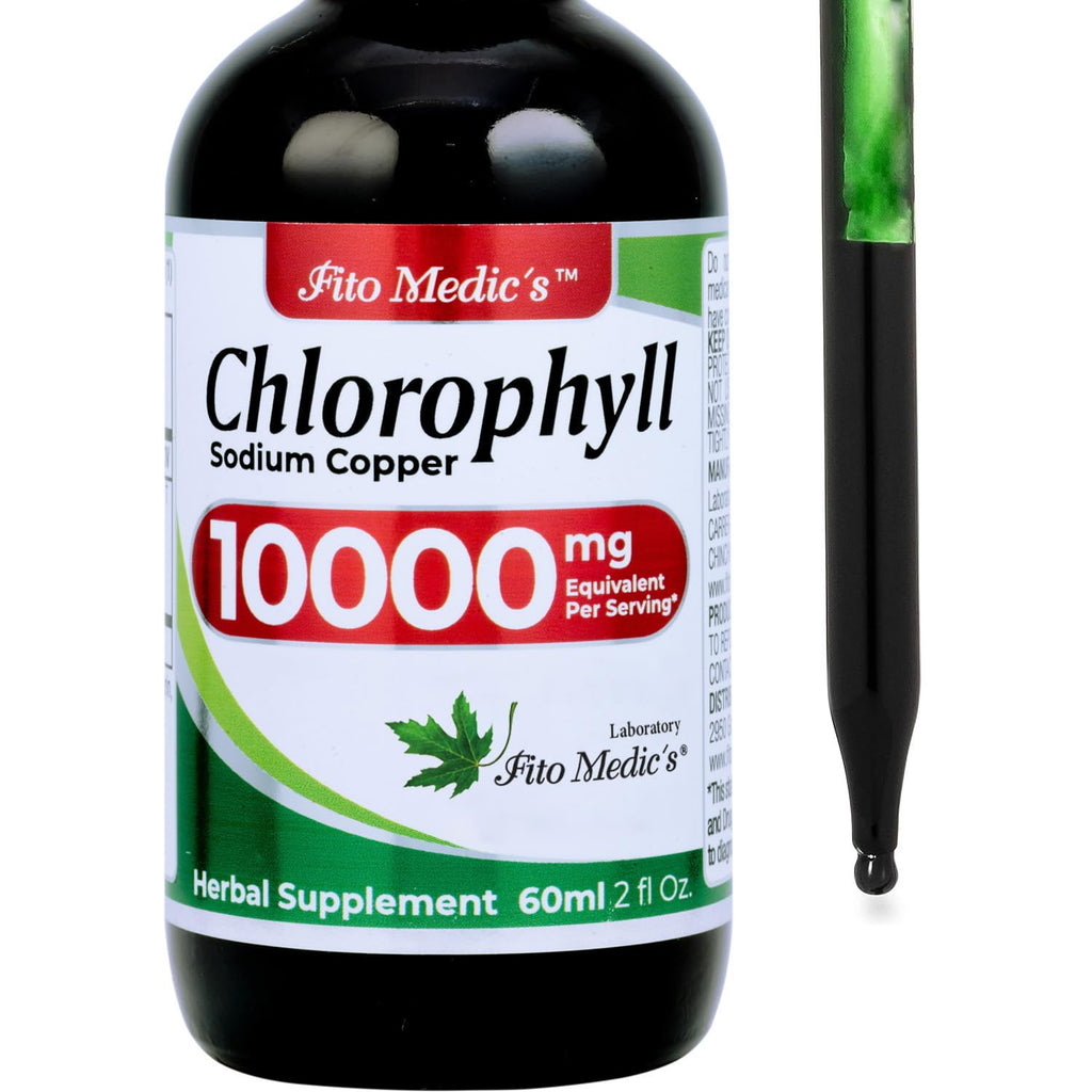 FITO MEDIC'S Lab | Liquid Chlorophyll | Chlorophyll Liquid Drops | 50 mg 200:1 Ratio Extract per Serving.