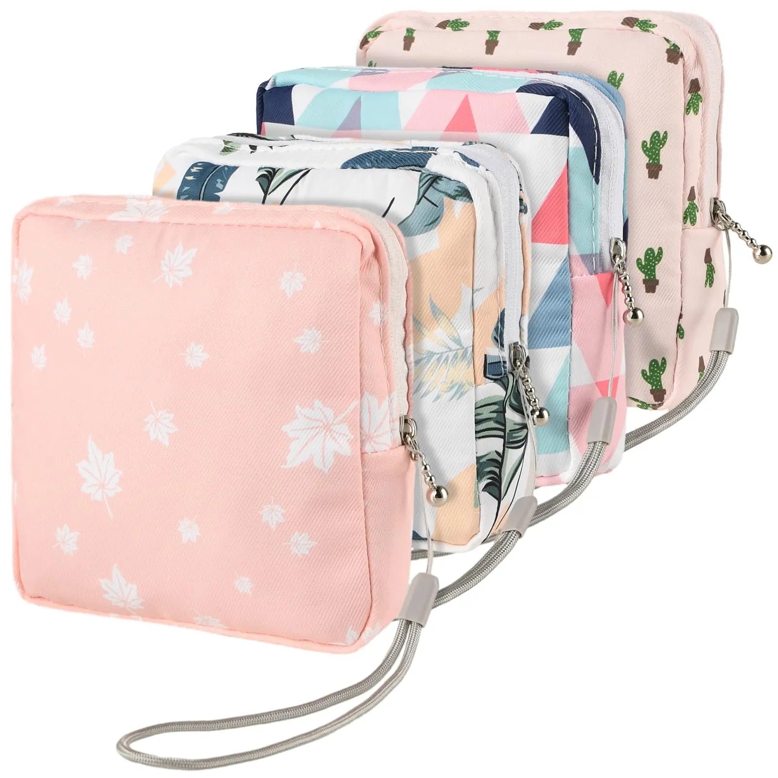 4Pcs Sanitary Napkin Storage Bag, Small Menstrual Period Bag Period Pouch Waterproof Abeillo Au supplements