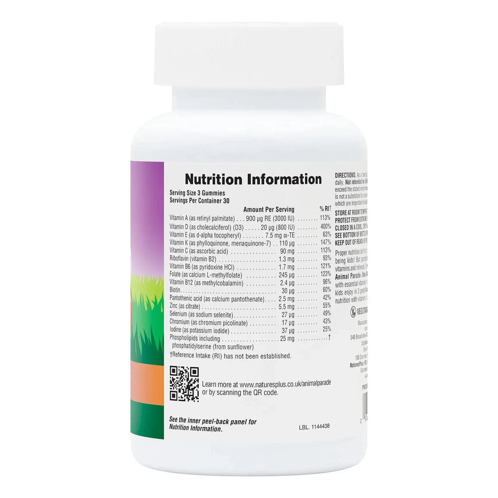 NaturesPlus Animal Parade Multivitamin Children's Gummies - 90 Count - Assorted Cherry, Grape & Orange Flavors NaturesPlus Au supplements