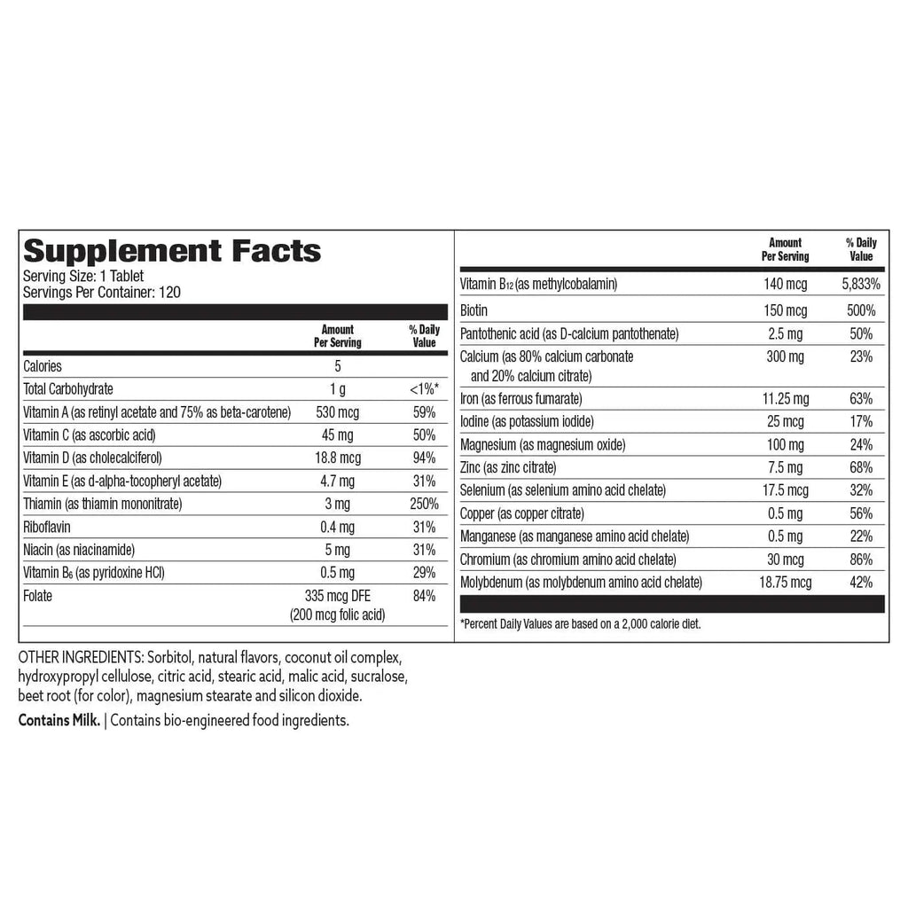 Bariatric Choice My Bariatric Chewable Multivitamin with Iron & 300mg Calcium, Berry (120ct) Bariatric Choice Au supplements