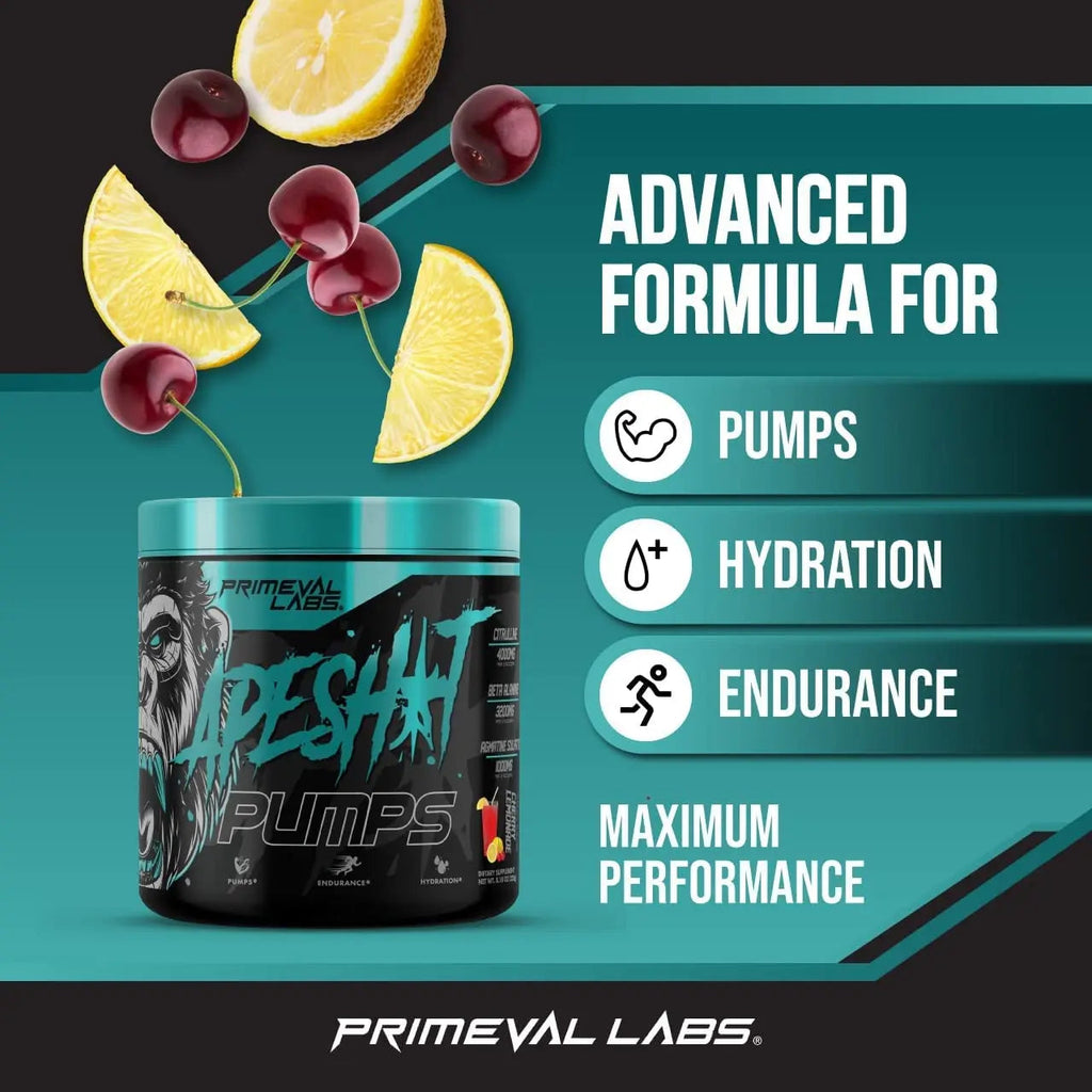 Primeval Labs Ape Pumps Natural Pre Workout Powder | Caffeine Free Preworkout Primeval Labs Au supplements