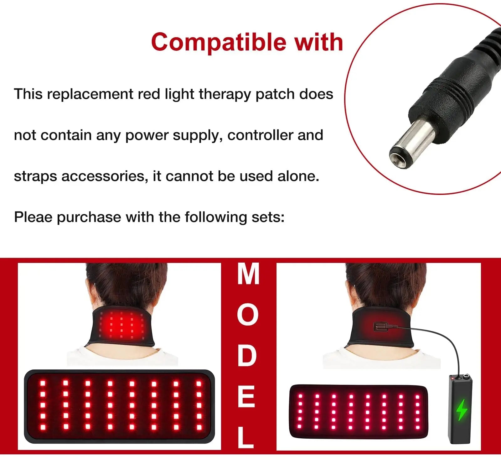 Replacement Red Light Therapy Patch, Infrared Light Therapy for Body Neck Wrist Red Therapy Belt EnjoYield Au supplements