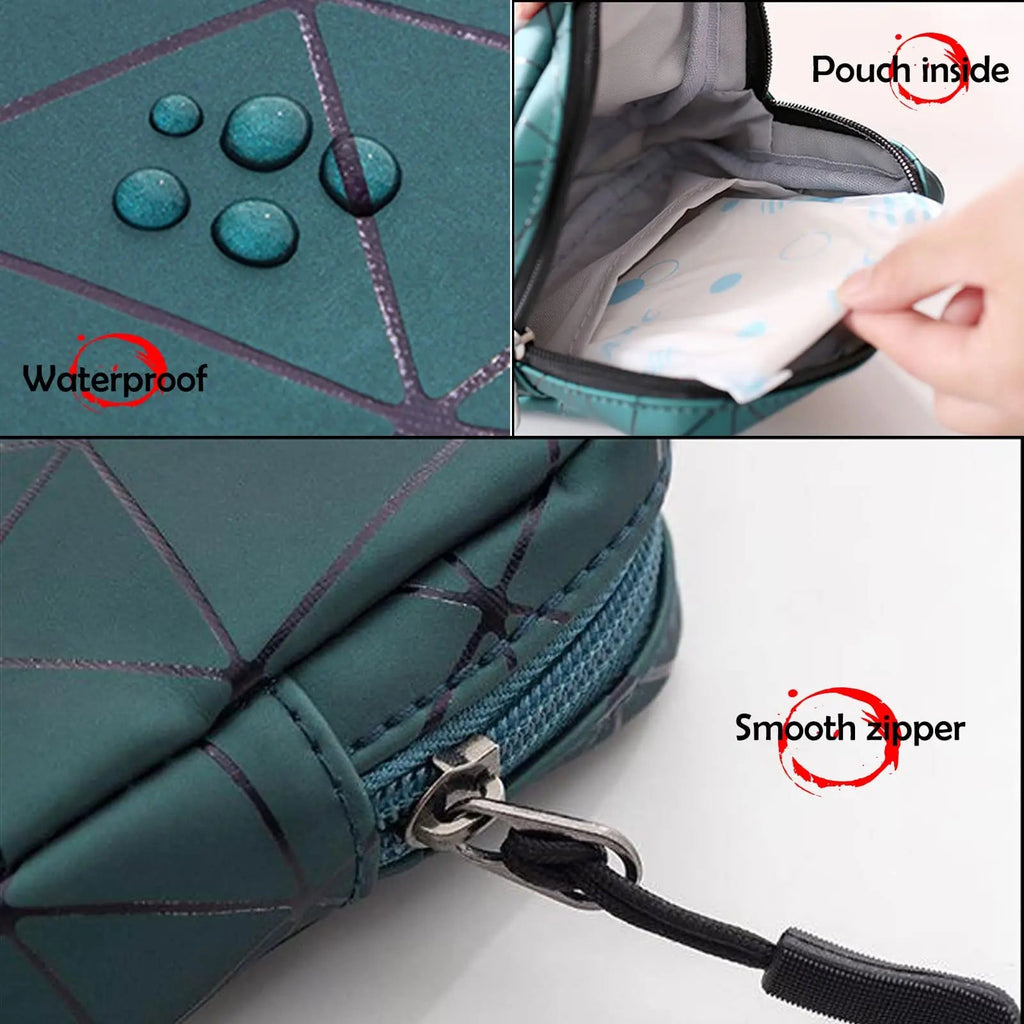 CCLEOOCOO Sanitary Napkin Storage Bag,Leather Waterproof Feminine First Period Bag with Zipper CCLEOOCOO Au supplements