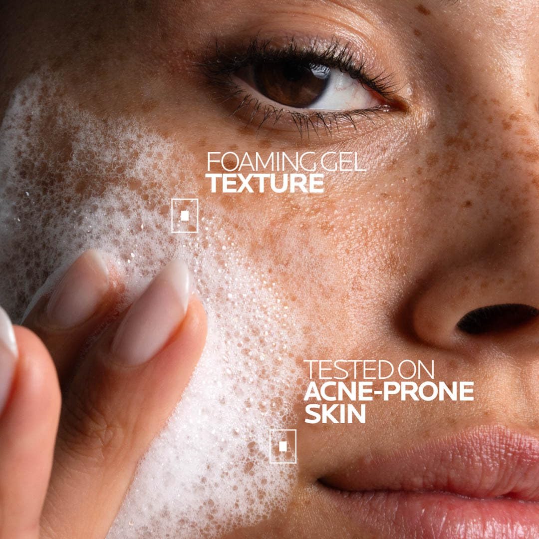 La Roche-Posay Effaclar Purifying Foaming Gel Cleanser for Oily Skin, With Zinc Pidolate To Remove Excess Oil & Shine