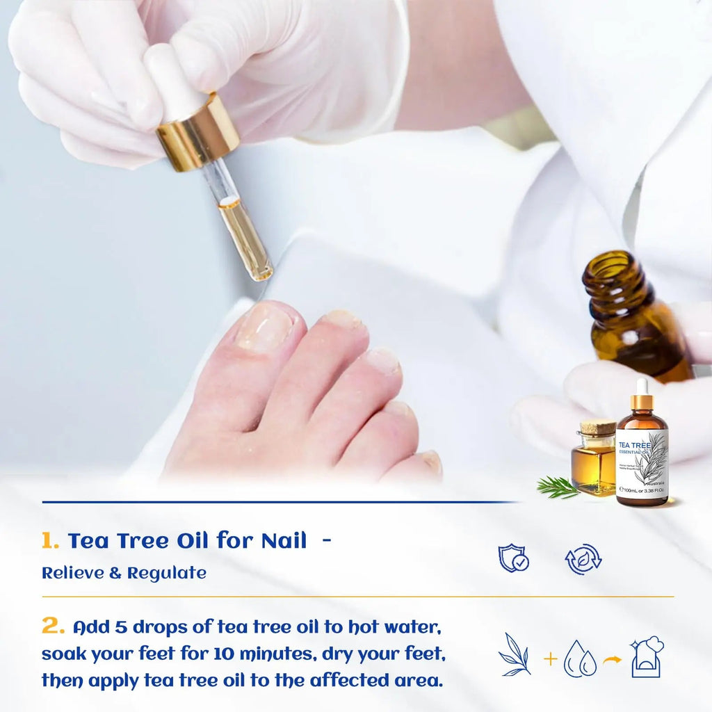 HIQILI Tea Tree Essential Oil (100 ML), 100% Pure for Toenail Fungus, Hair Damage HIQILI Au supplements