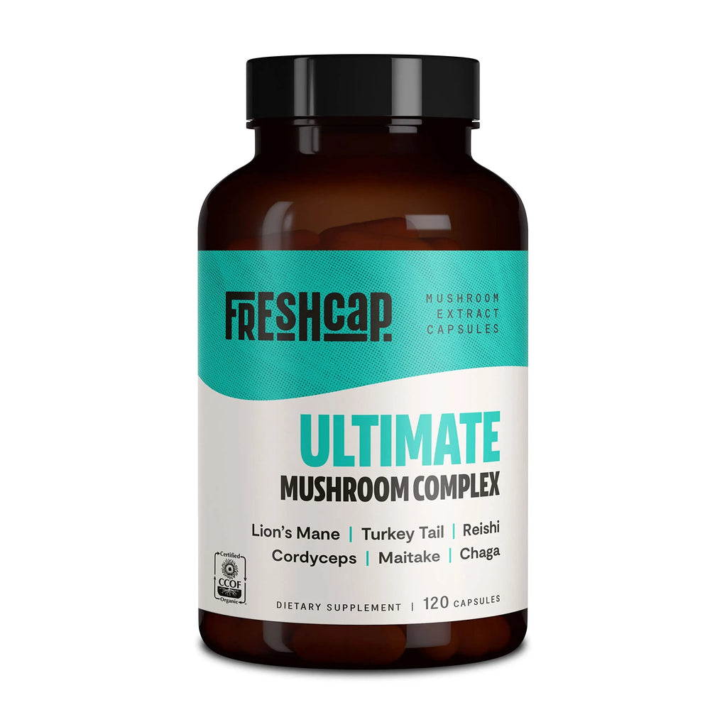FreshCap Ultimate Mushroom Complex - Lions Mane, Reishi, Cordyceps, Chaga, Turkey Tail FreshCap Mushrooms Au supplements