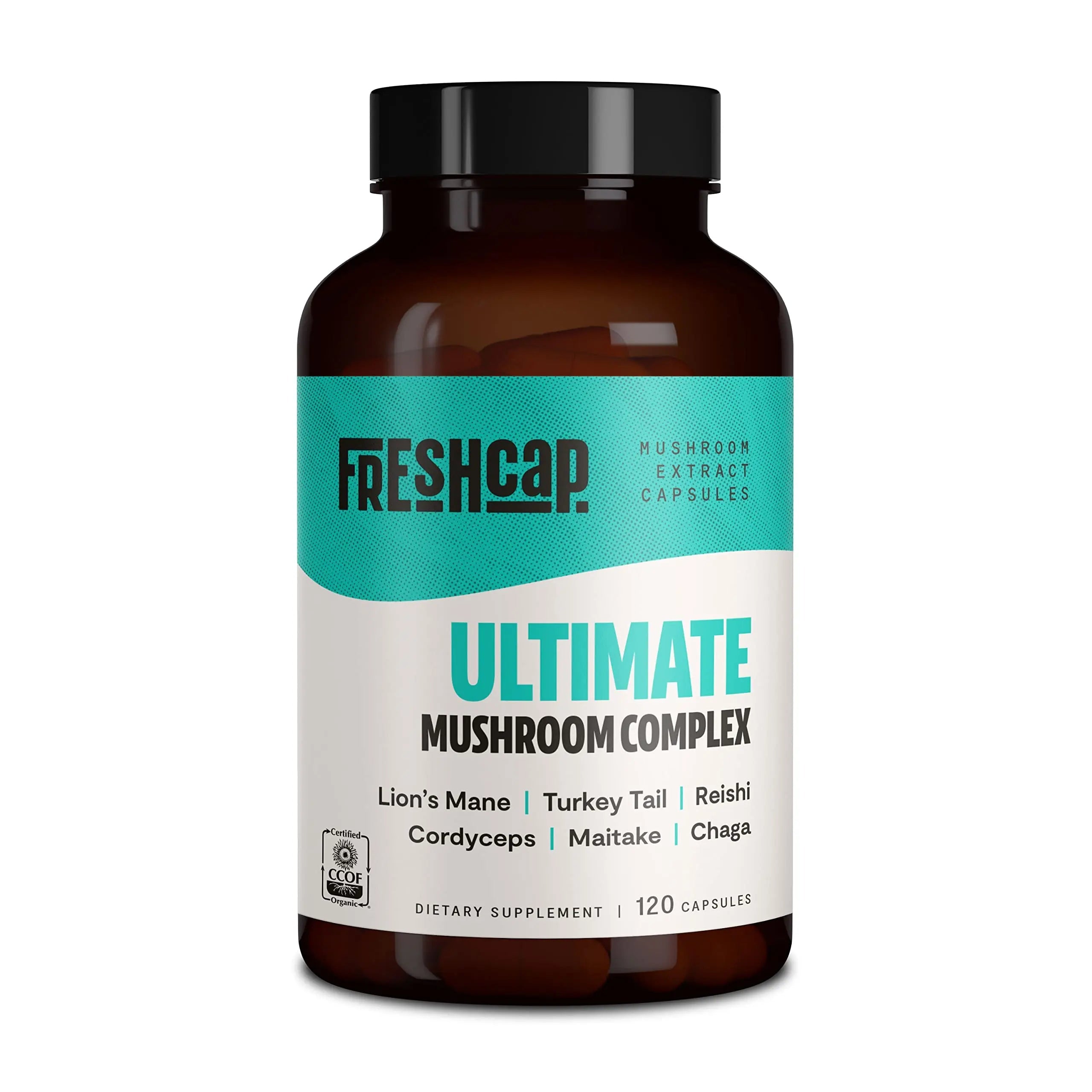 FreshCap Ultimate Mushroom Complex - Lions Mane, Reishi, Cordyceps, Chaga, Turkey Tail FreshCap Mushrooms Au supplements