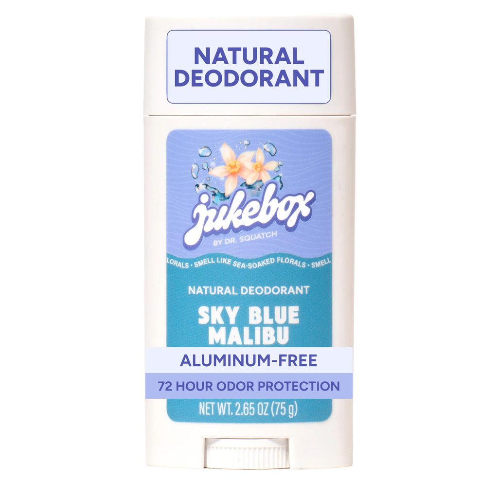 Jukebox Natural Women’s Deodorant – Aluminum Free, 72 Hour Odor Protection – Made with Arrowroot, Charcoal & Postbiotics – Sky Blue Malibu, 2.65 oz JUKEBOX Au supplements