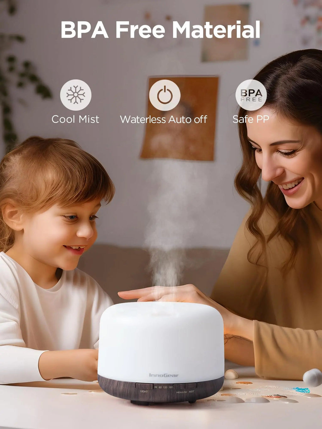 InnoGear 500ml Essential Oil Diffuser with Remote Control, Premium Ultrasonic Aromatherapy InnoGear Au supplements