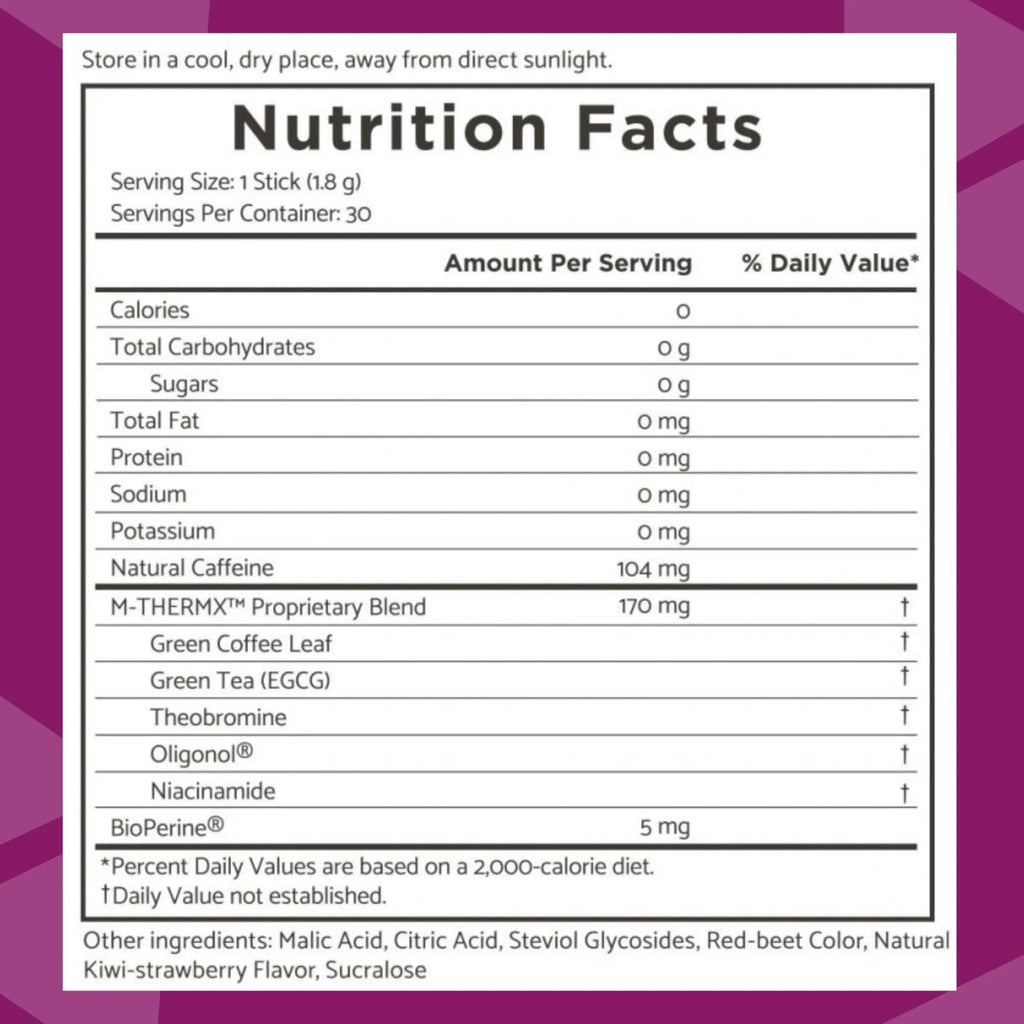 TRIM Stik, Appetite Control, Delicious Kiwi Strawberry beverage, low-calorie, 30 ct Youngevity Au supplements
