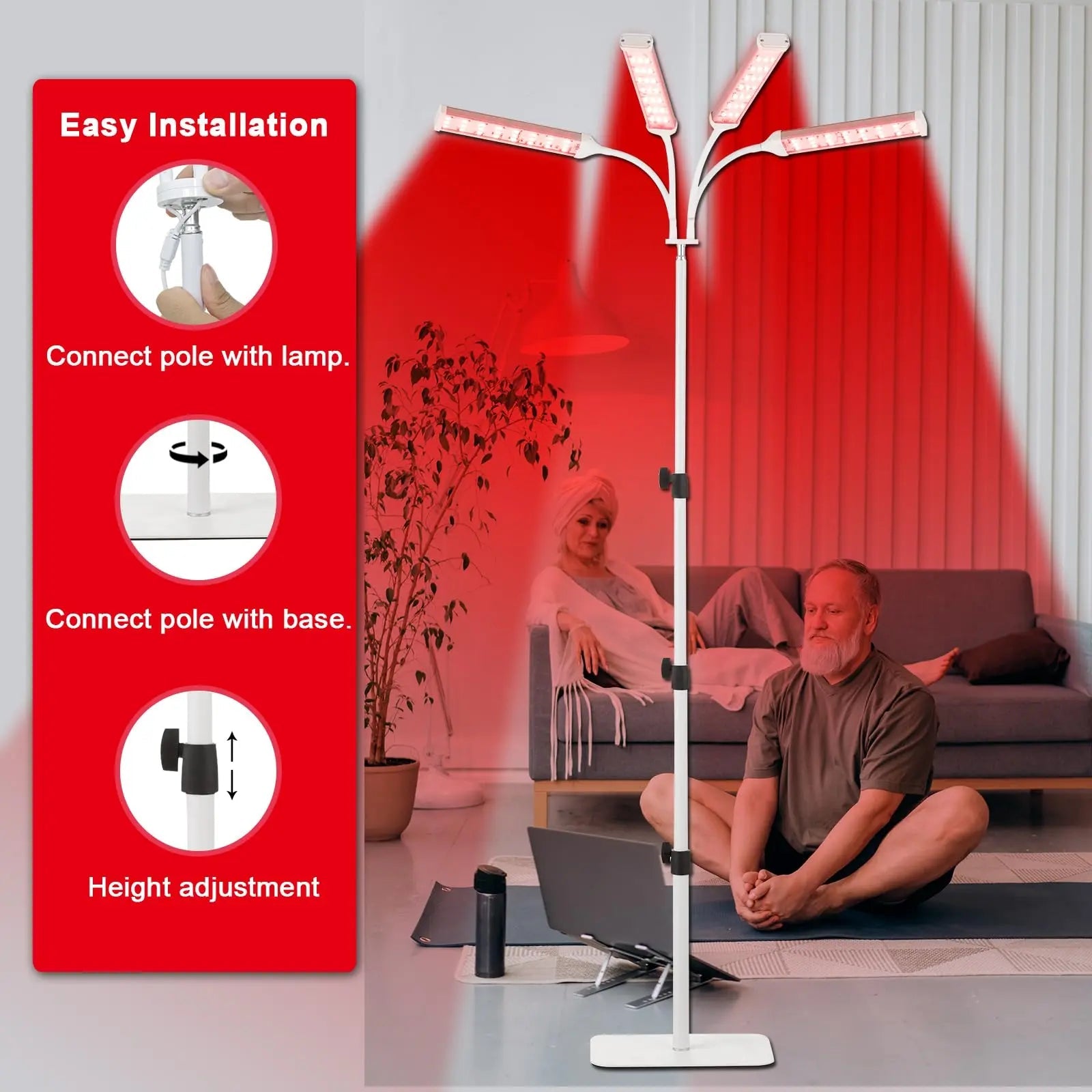 Akarishin Red Light Therapy Lamp-660nm Red Light,850nm & 940nm Infrared Light Therapy Akarishin Au supplements