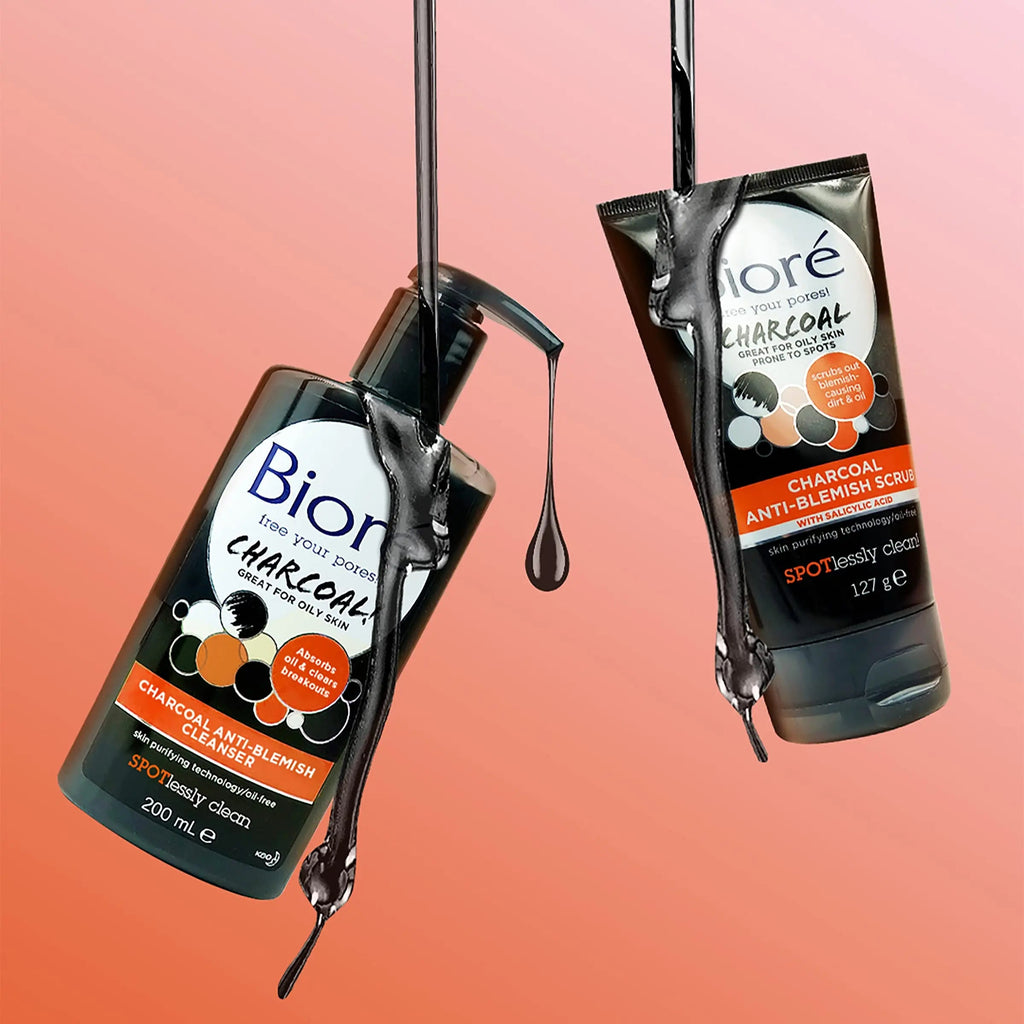 Bioré Charcoal Acne Face Scrub, with 1% Salicylic Acid and Natural Charcoal, Helps Prevent Biore Au supplements