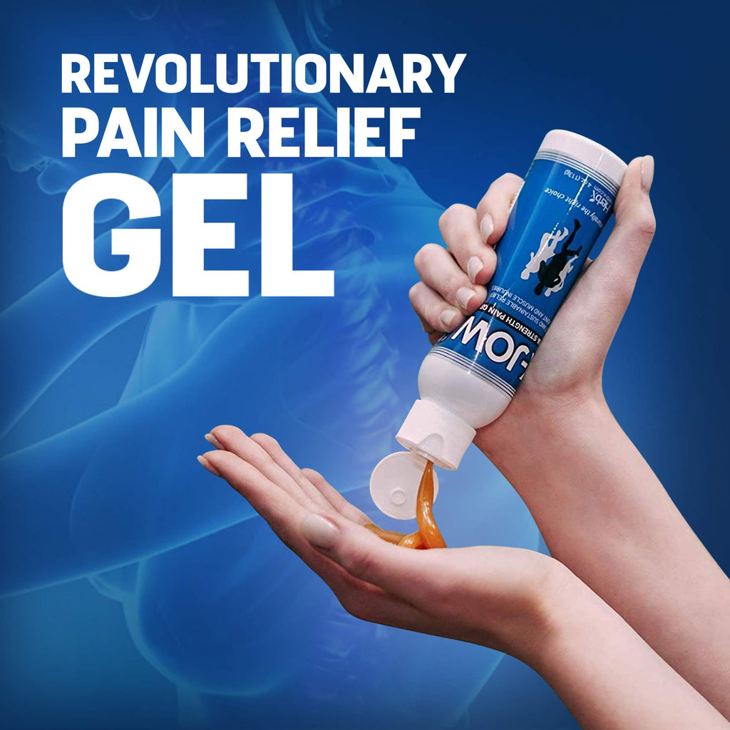 HerbX X-Jow Extra Strength Pain Relief Gel 4 oz - Herbal Massage Gel for Massage Therapy and Sports - Pain Terminator Cream for Muscles, Shoulders, and Joints Inflammation, Soreness and Discomfort x-jow Au supplements
