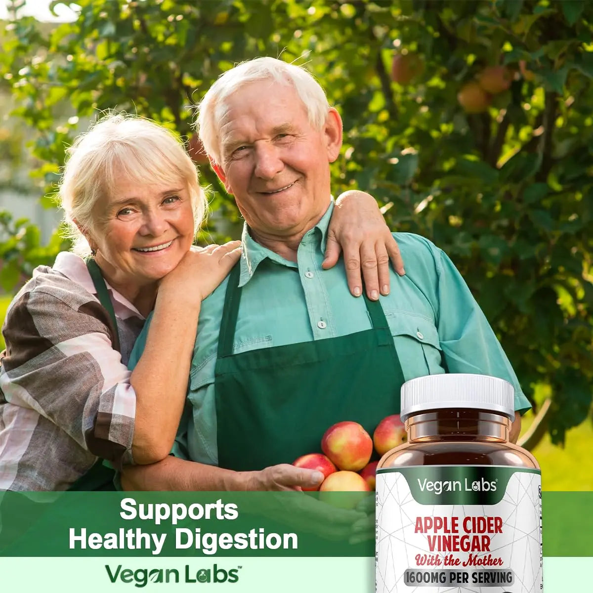 Vegan Labs Apple Cider Vinegar Capsules with The Mother- 180 Vegan Capsules Vegan Labs Au supplements
