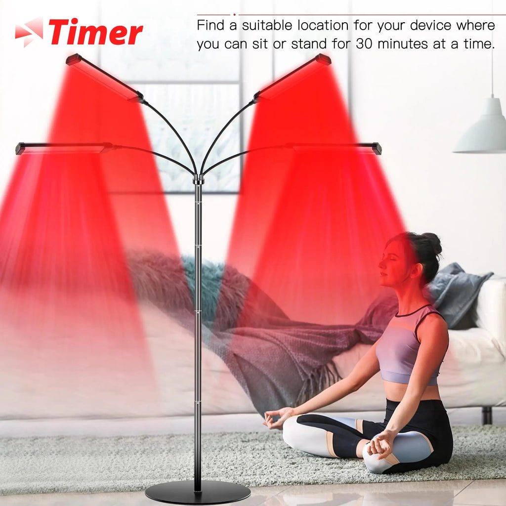 Dexnump Red Light Therapy for Face, 324 LEDs Red Light Therapy Lamp Height Free Adjustment Infrared Dexnump Au supplements