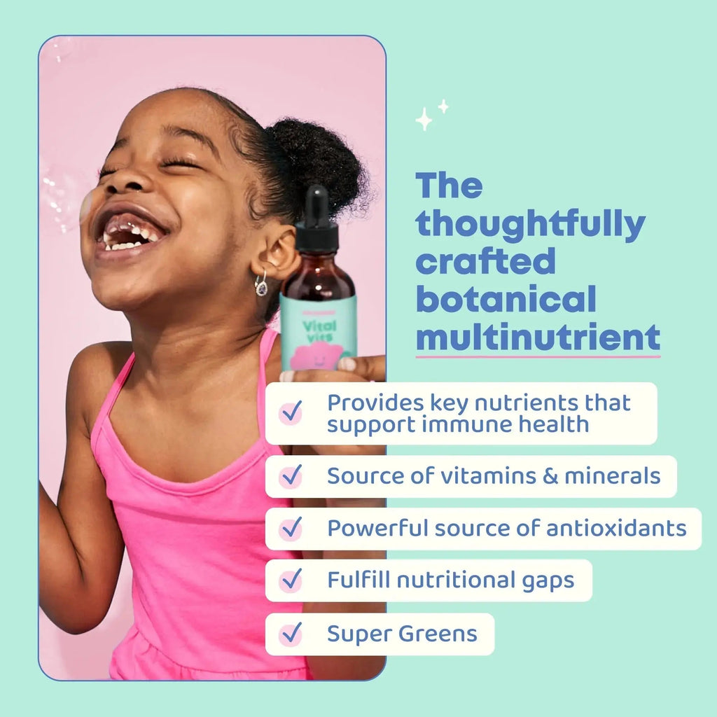 JoySpring Vital Vits - Kids Liquid Multivitamin - 1 fl oz (30 Servings) | Herbal Liquid Vitamins for Kids | Natural Flavor | JoySpring Au supplements