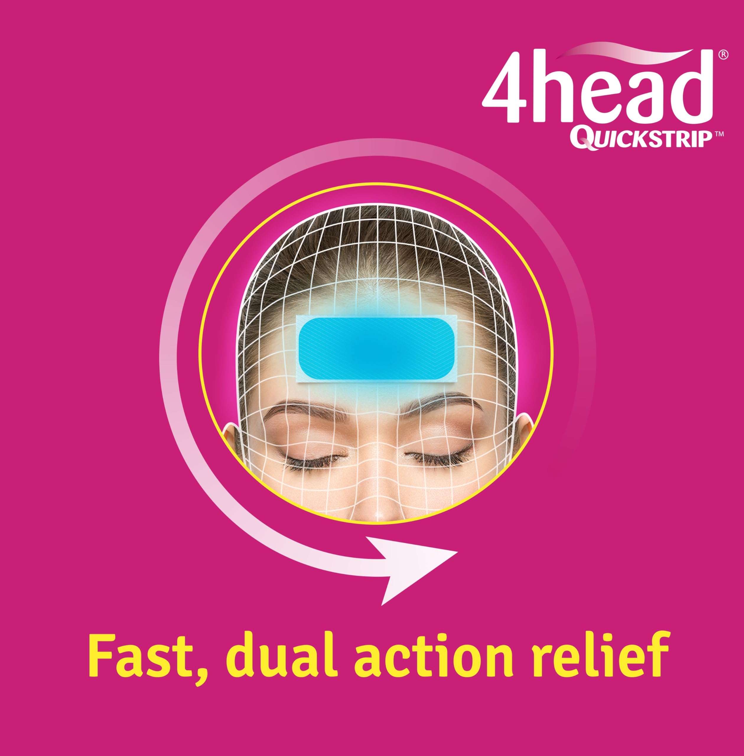 4Head Quickstrip Headache and Migraine Relief Strips - Pack of 4 4 Head Au supplements