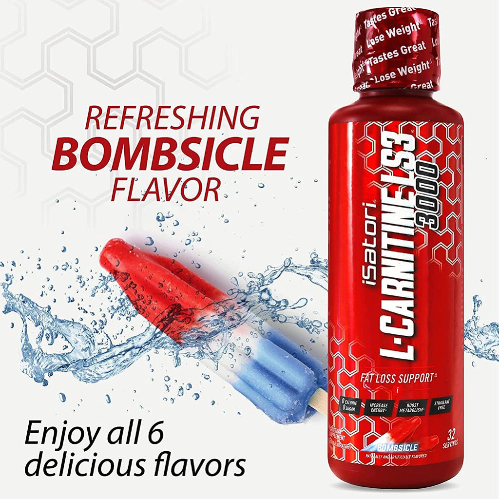 iSatori L-Carnitine LS3 3000, Liquid L-Carnitine with Acetyl L-Carnitine, L-Carnitine L-Tartrate, Stimulant Free Pre Workout, Low Calories, Sugar, Gluten,