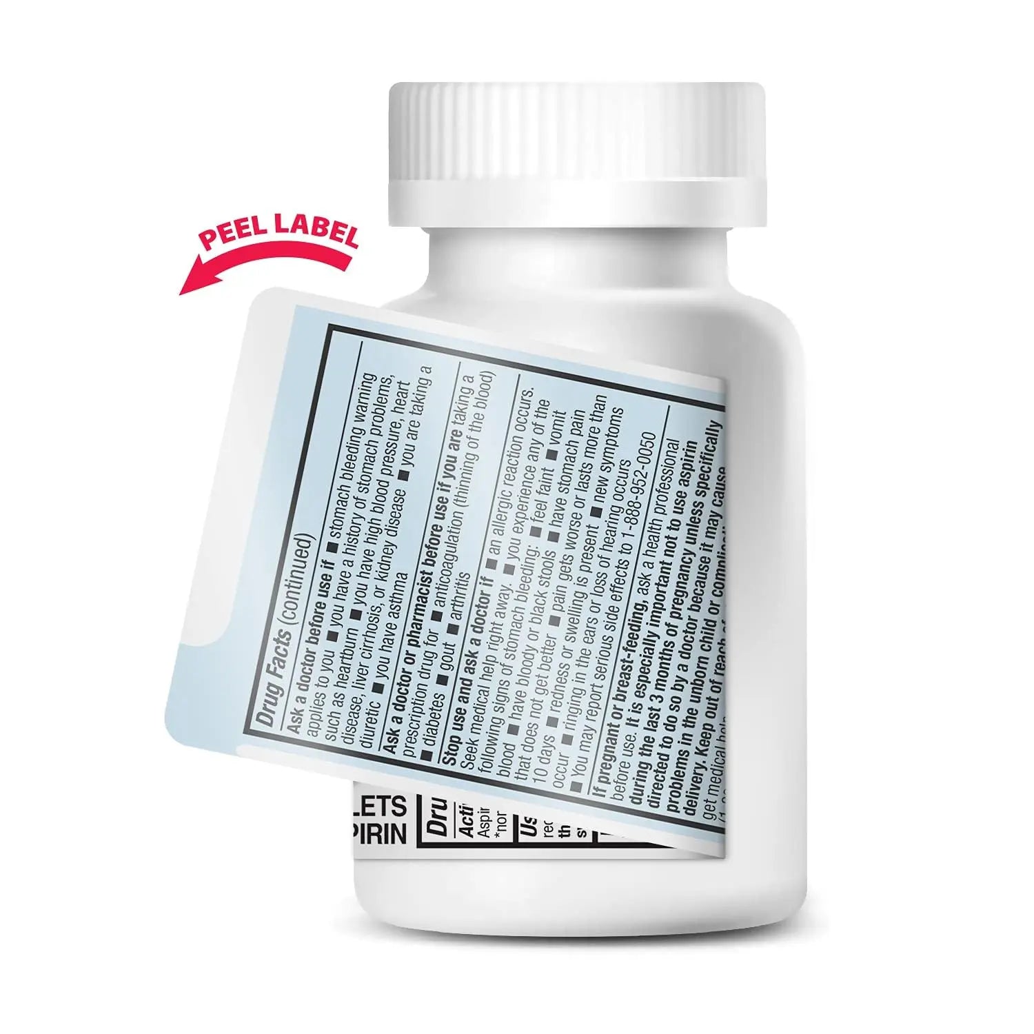 HealthA2Z® Aspirin 81 mg | Low Strength | Enteric Coated | Pain Relief | Reduces Minor Aches Muscle Pain & Cramps | Fever Reducer | Reduces Headache (300 Counts) HealthA2Z Au supplements