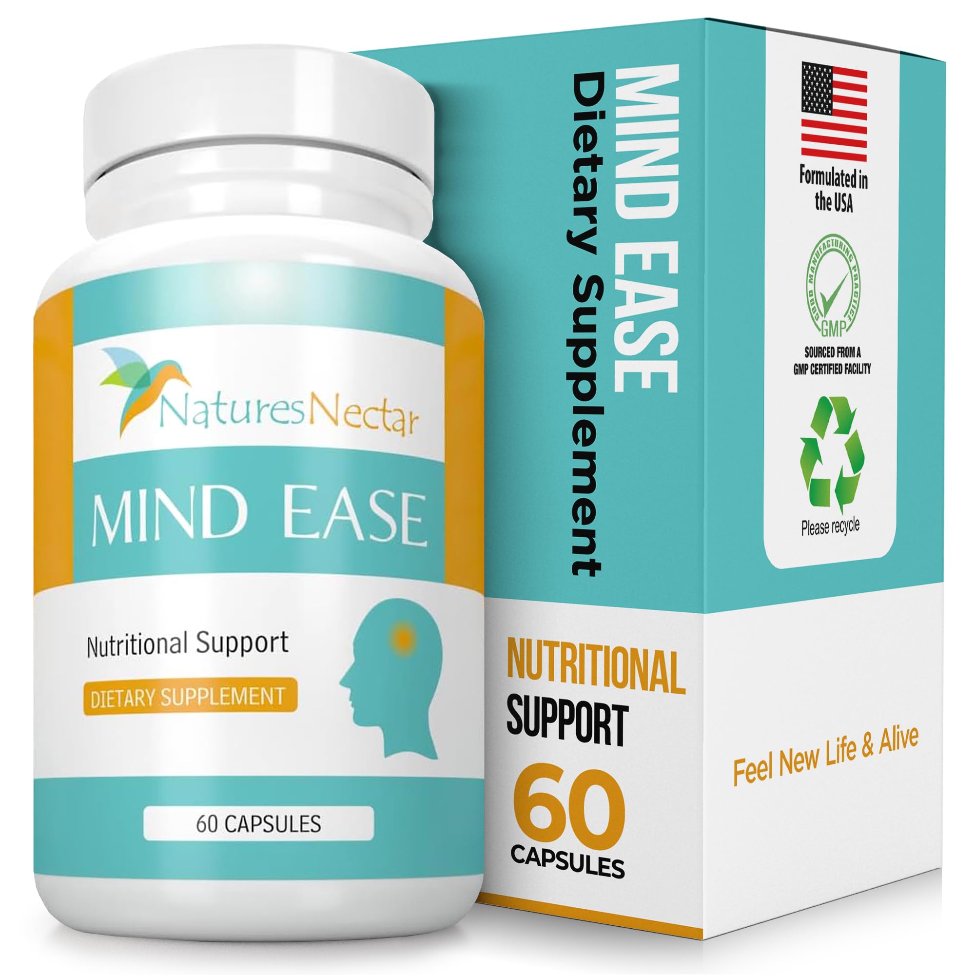 Nature's Nectar Migraine Prevention Feverfew Capsules – PA Free Butterbur Root, Riboflavin 400 mg, Magnesium & Feverfew – Natural Migraine Supplement – 60 Capsules Nature's Nectar Au supplements