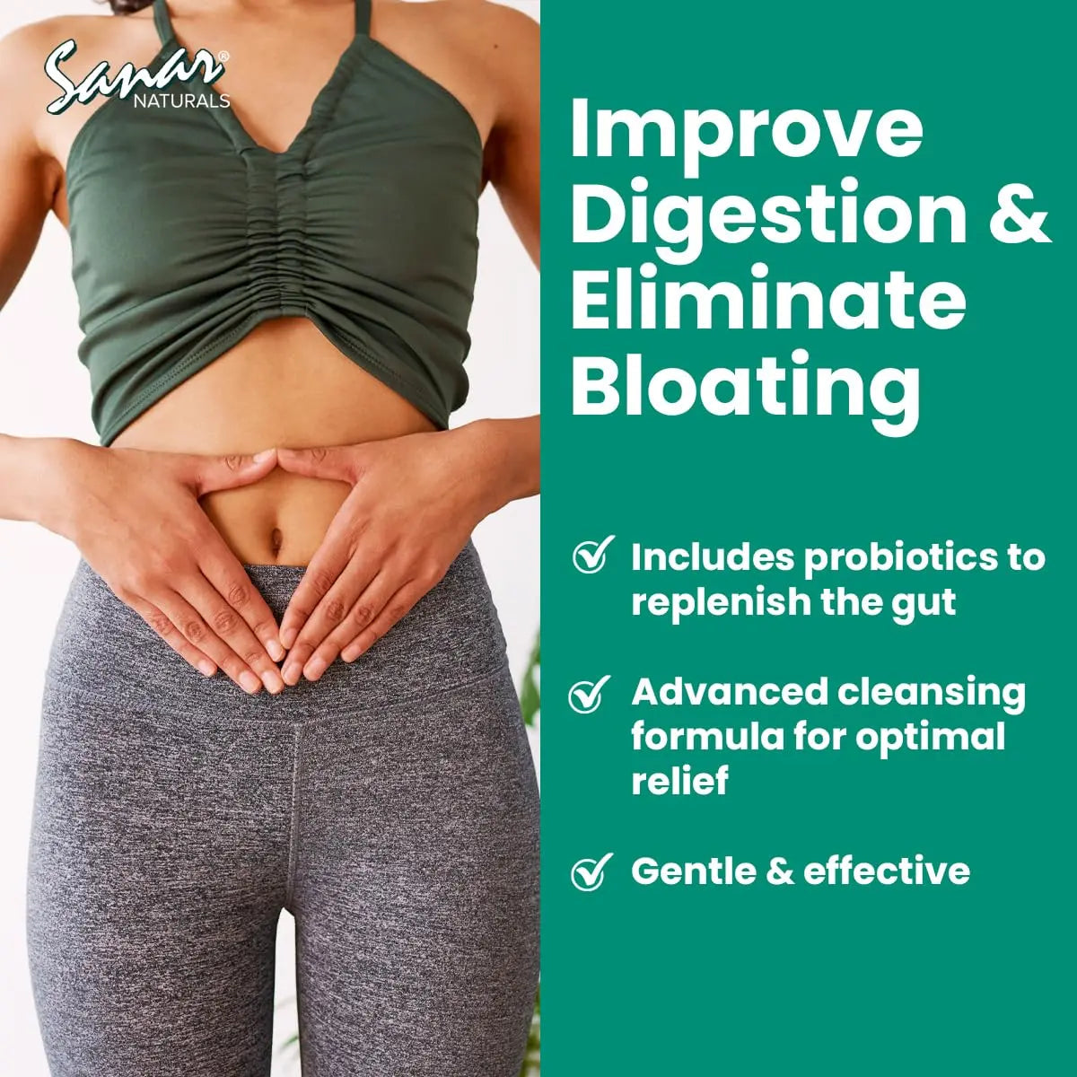 Sanar Naturals Colon Cleanser - Herbal Blend with Probiotics and Fibers - Digestive Health Sanar Naturals Au supplements