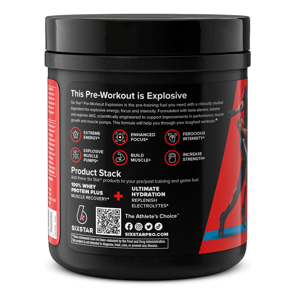 Six Star Pre Workout PreWorkout Explosion | Pre Workout Powder for Men & Women Six Star Au supplements