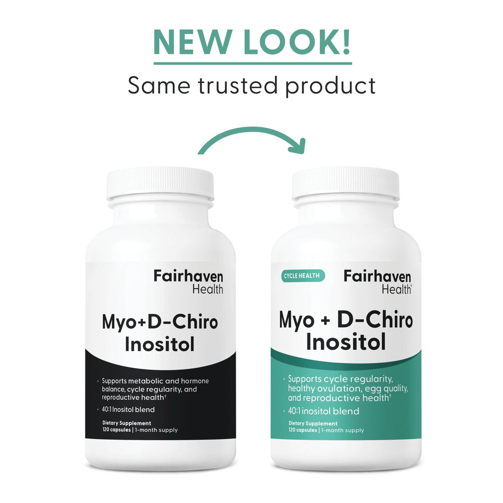Fairhaven Health Myo-Inositol and D-Chiro Inositol Supplement for Women | 40:1 Ratio | Female Fertility Supplement for Women and Hormone Balance* | Vegan | 120 Myo & D-Chiro Inositol Capsules Fairhaven Health Au supplements