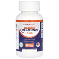 Vitamatic Melatonin 5 mg Tablets | Vegetarian, Non-GMO, Gluten Free | 1 Year Supply | Natural Berry Flavor - 365 Tablets