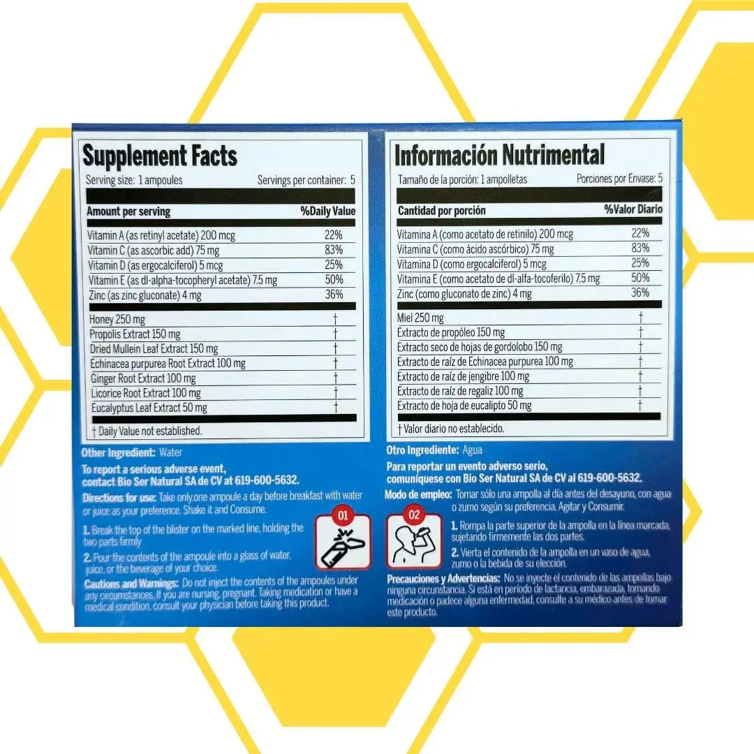 Aderogyl Oral Liquid Vitamins with A, C, D, E, Zinc, Bee Honey, Propolis, and Botanical Extracts - Natural Orange Flavor Aderogyl Au supplements
