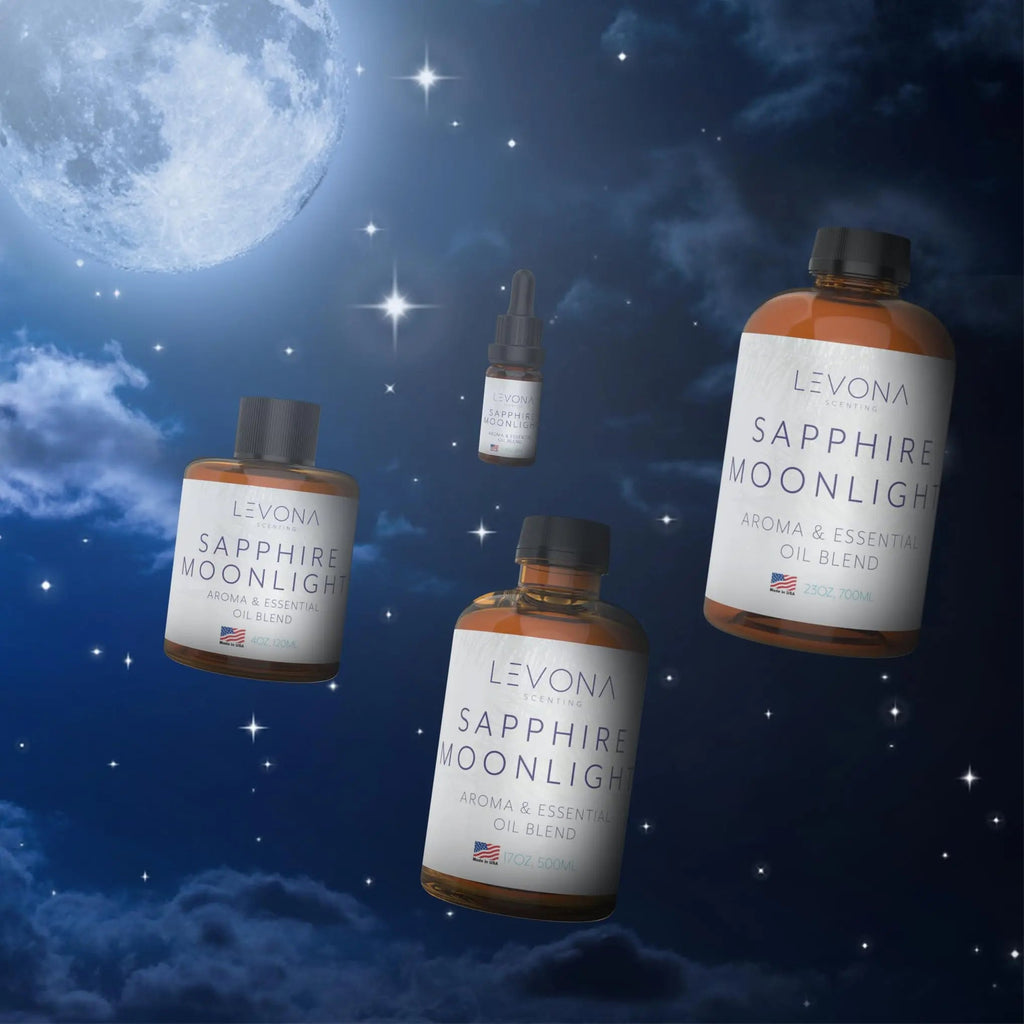 Levona Scent Pure Essential Oils For Diffusers For Home, Hotel & Office - Sapphire Moonlight Essential Oil LEVONA SCENT Au supplements