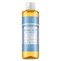 Dr. Bronner's Pure-Castile Magic Liquid Soap (Baby Unscented, 8 Ounce)- Made with Regenerative Organic Certified Oils, For Face