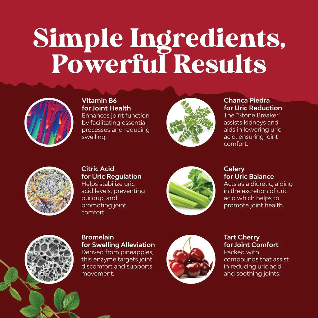 Tart Cherry Capsules for Joint Support and Kidney Cleanse - Daily Uric Acid Detox and Cleanse Natures Craft Au supplements
