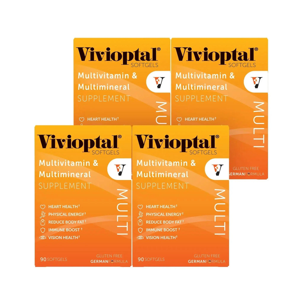 Vivioptal Multi, 90 Softgels (1 Year Supply), Multivitamin & Multimineral, Gluten Free, German Formula Vivioptal Vitamins Au supplements