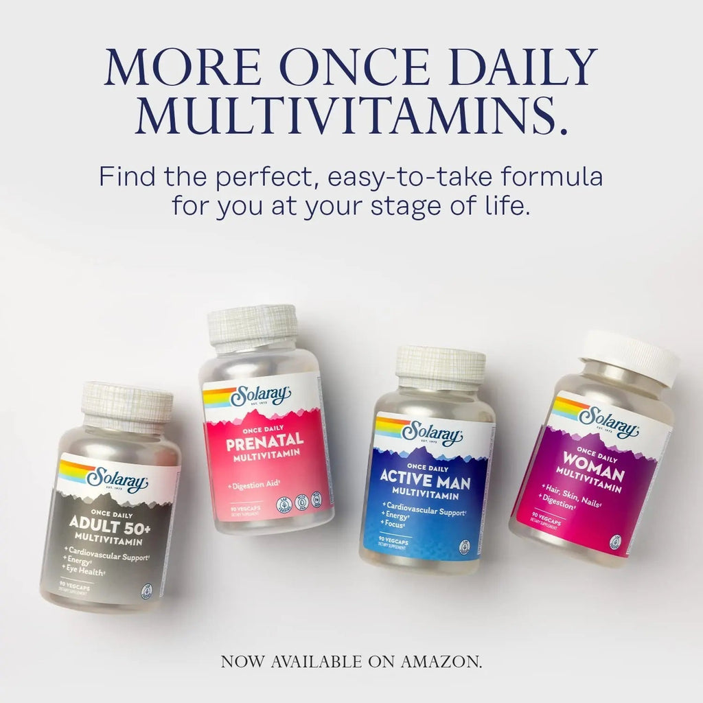 SOLARAY Once Daily Active Man Multivitamin - Cellular Energy and Immune Support Supplement w/Vitamin D, Vitamin C, B12, B6, Zinc, Lutein SOLARAY Au supplements