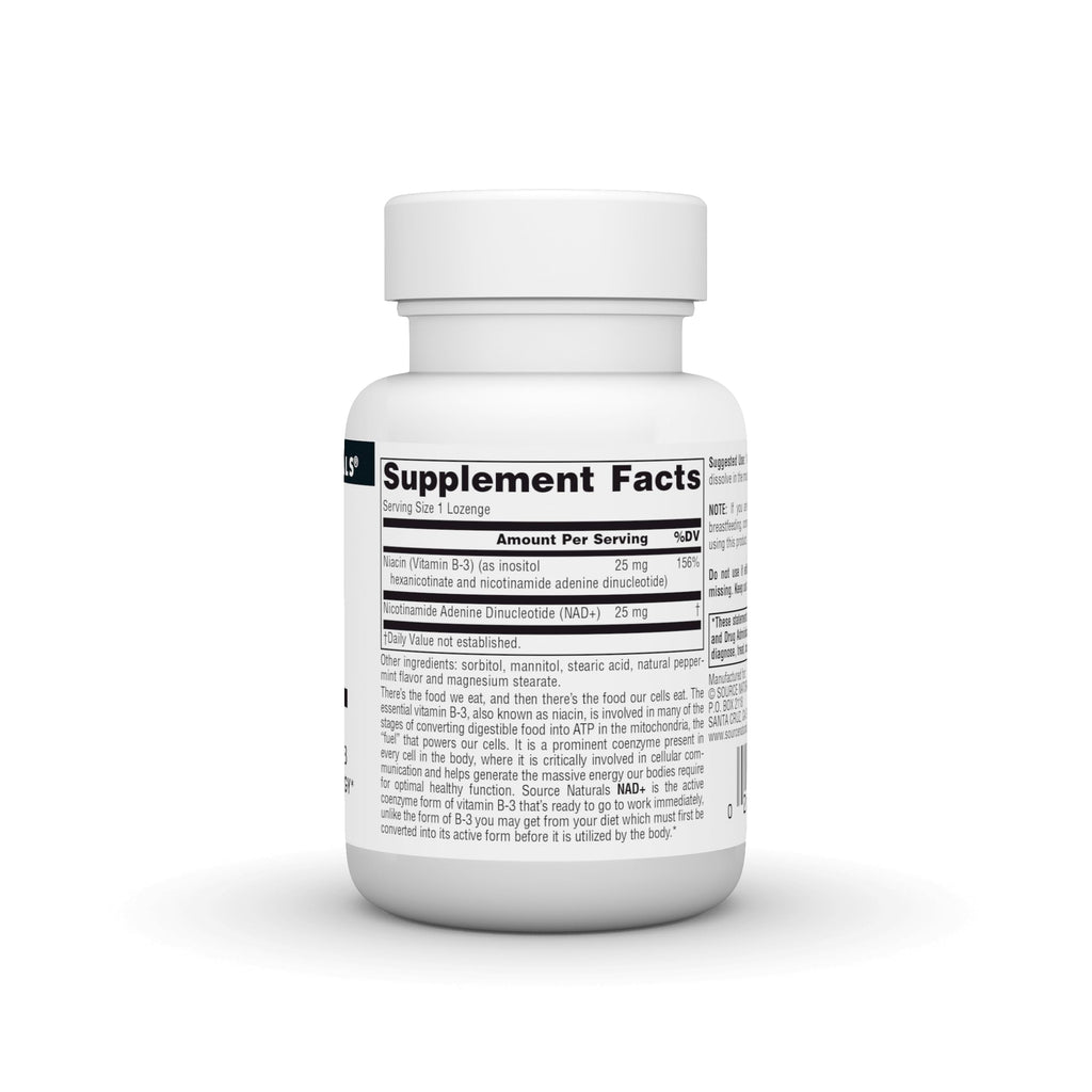Source Naturals NAD+, Coenzymated B-3, Supports Cellular Energy*, 25 mg - 30 Lozenges Source Naturals Au supplements