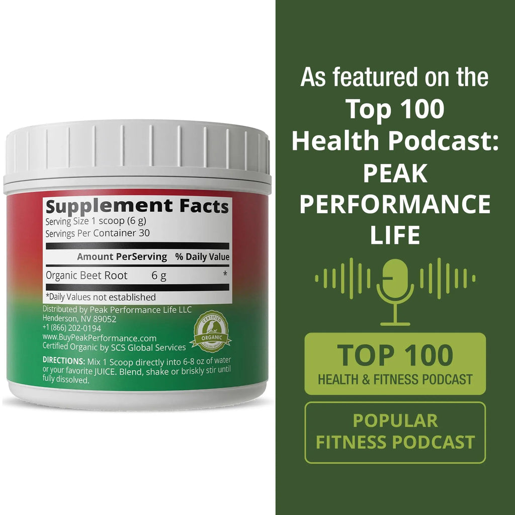 Organic Beet Root Powder - Ultra High Purity Super Food Beets Juice Powder. 100% Pure Nitric Oxide Boosting Beetroot Supplement. Keto, Paleo, Vegan Reds Superfood Rich in Polyphenols Peak Performance Au supplements