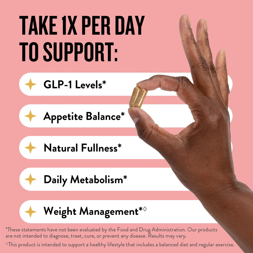 Plus Supplement for Weight Management Appetite Control for Women w Trpti OEA, CQR-300 & Chromium, Supports Natural Fullness Signals & Hunger, Metabolism Support Supplement Legendairy Milk 1-Pack