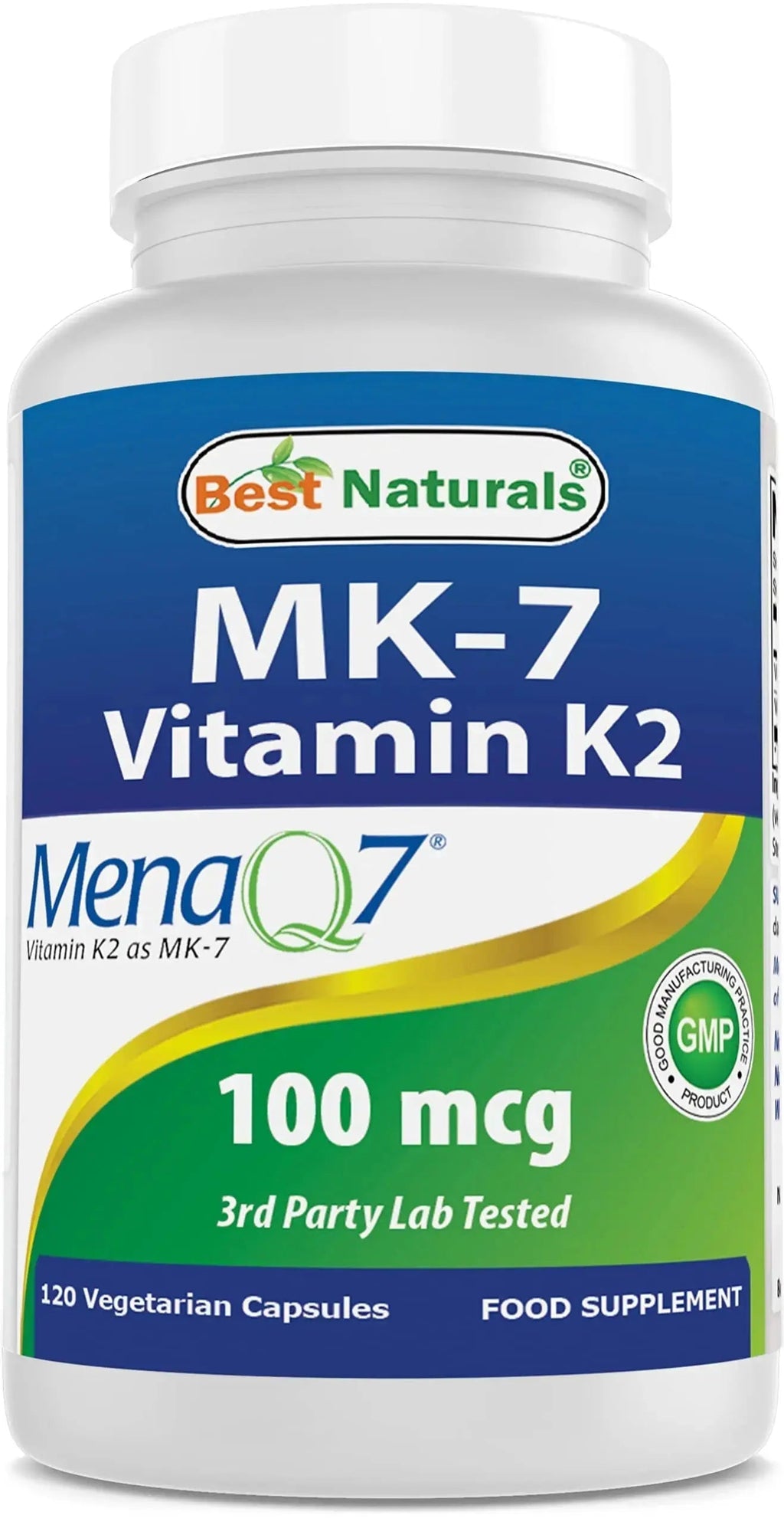 Best Naturals MK-7 Vitamin K2 100 mcg 120 Vcaps Best Naturals Au supplements