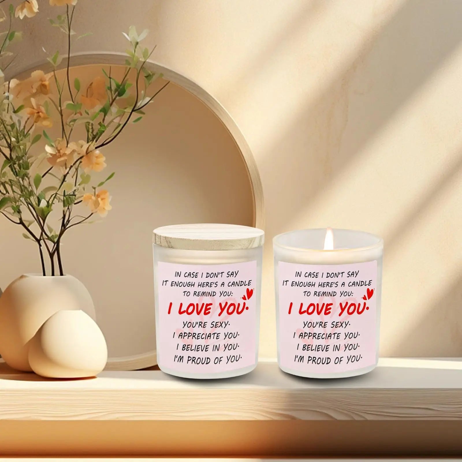 Gifts for Her Anniversary Candler - 2pack Valentine's Day Candle Gift,Wife Gifts Anniversary,Vanilla Lavender JUNPEI Au supplements