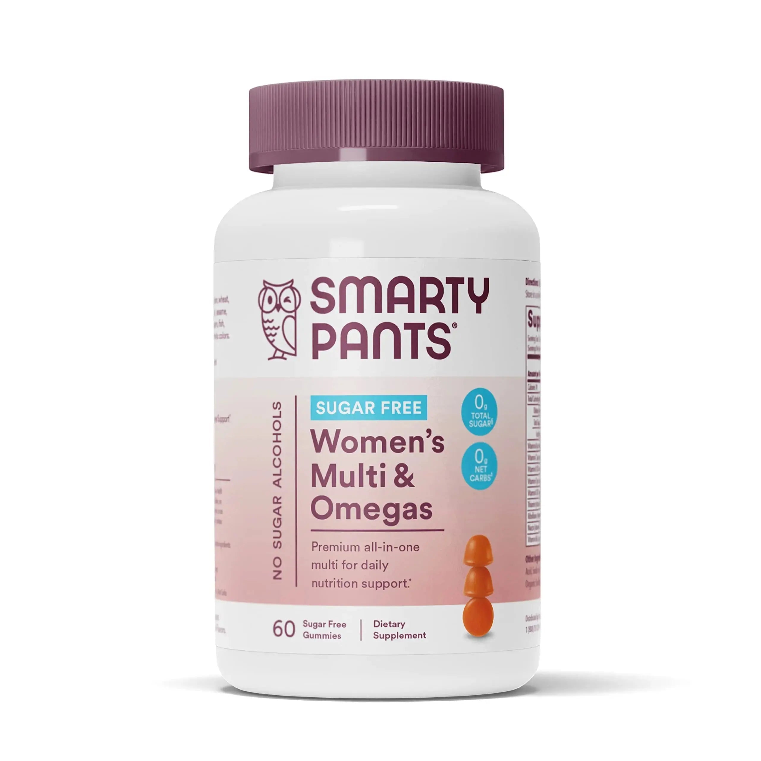 SmartyPants Women's Multivitamin Gummies, Sugar Free: Biotin, Methylfolate, Omega 3 (ALA), Vitamin D & Teen Guy Multivitamin Gummies: Omega 3 Fish Oil (EPA/DHA), Vitamin D3, C, Vitamin B12, B6 SmartyPants Au supplements