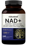 NatureBell NAD+ Complex 1,500mg Per Serving, 240 Veggie Capsules | NMN Supplement Alternative | NAD Plus Resveratrol, Hyaluronic Acid, Quercetin, Fisetin, Collagen, & More – Non-GMO NatureBell Au supplements