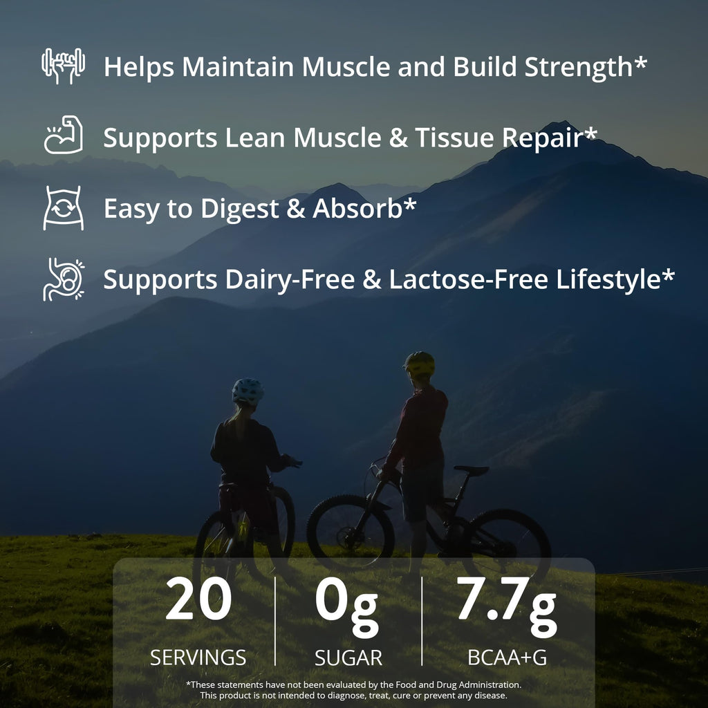 MRM Nutrition Egg White Protein - Sugar Free Vanilla Flavored Powder, 23g Fat-Free Protein with Digestive Enzymes, Free of Dairy, Gluten, and Soy, High Biological Value - 20 Servings