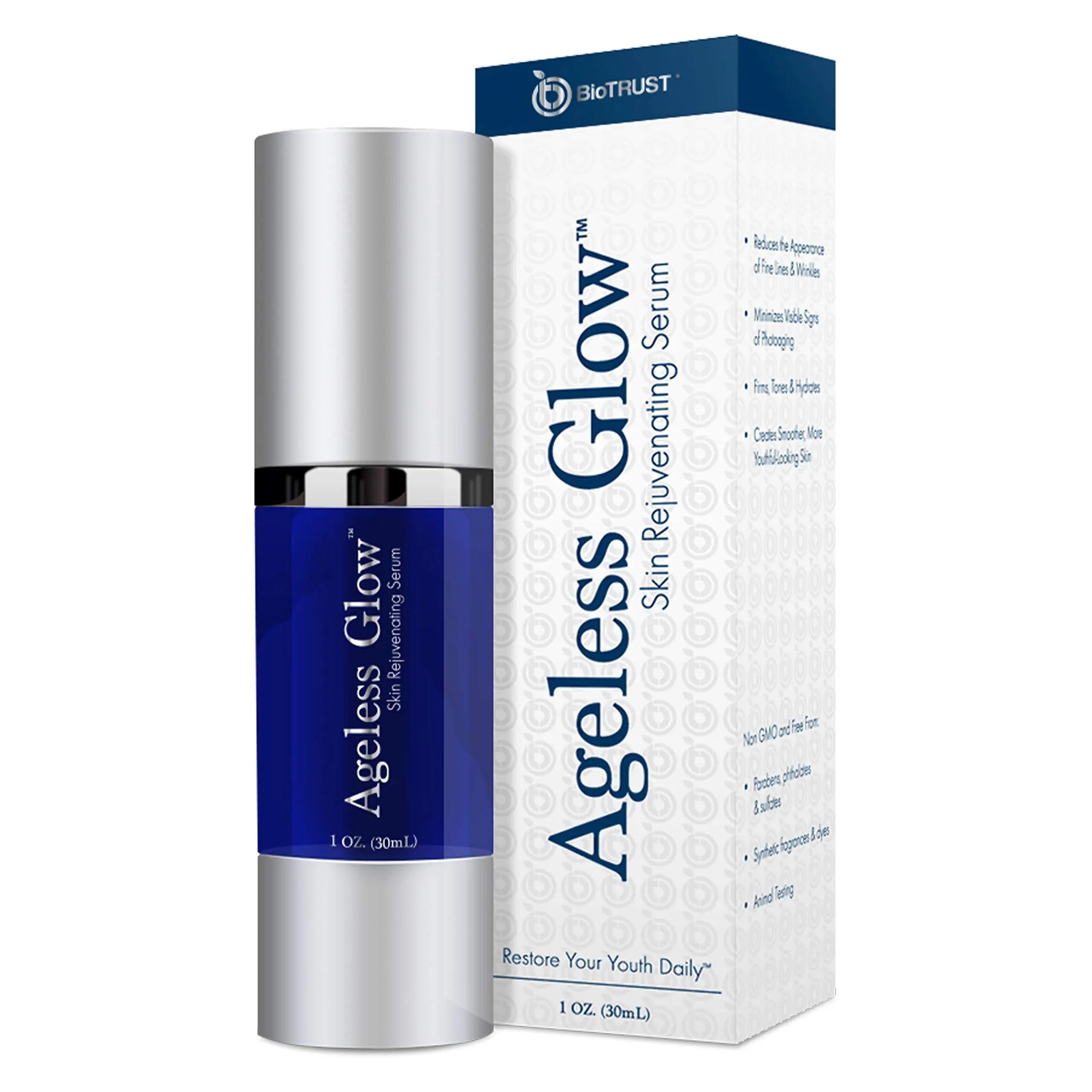 BioTrust Ageless Glow Anti Aging Moisturizer, Skin Brightening Serum with Vitamin C BioTrust Au supplements