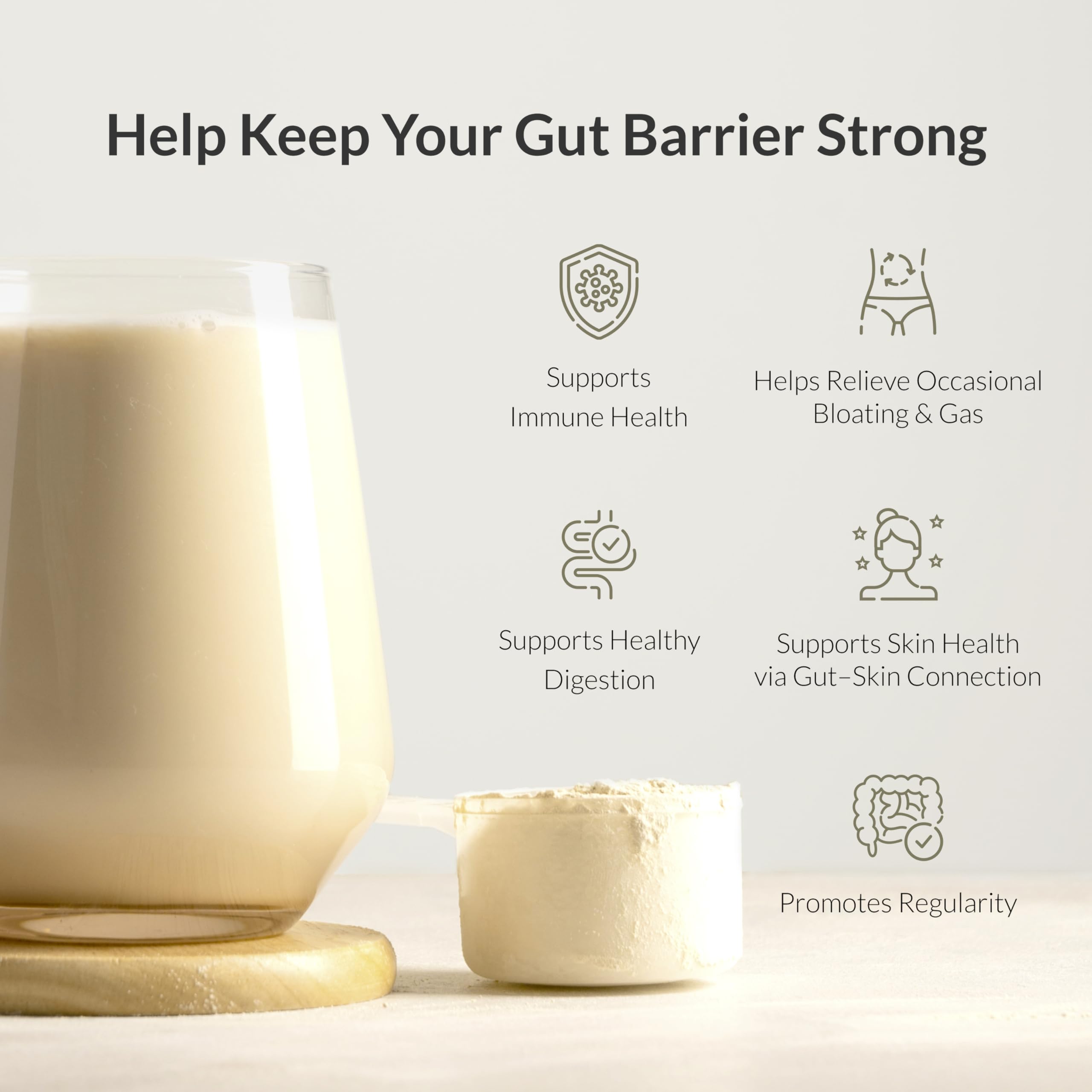 Microbiome Breakthrough™ Gut Support Powder – Vegetarian Vanilla – With Probiotics, Prebiotics, and IgY Max® – Source of L-Glutamine – Supports Digestive Comfort, Gas & Bloating Relief 30 Servings* BIOptimizers Au supplements
