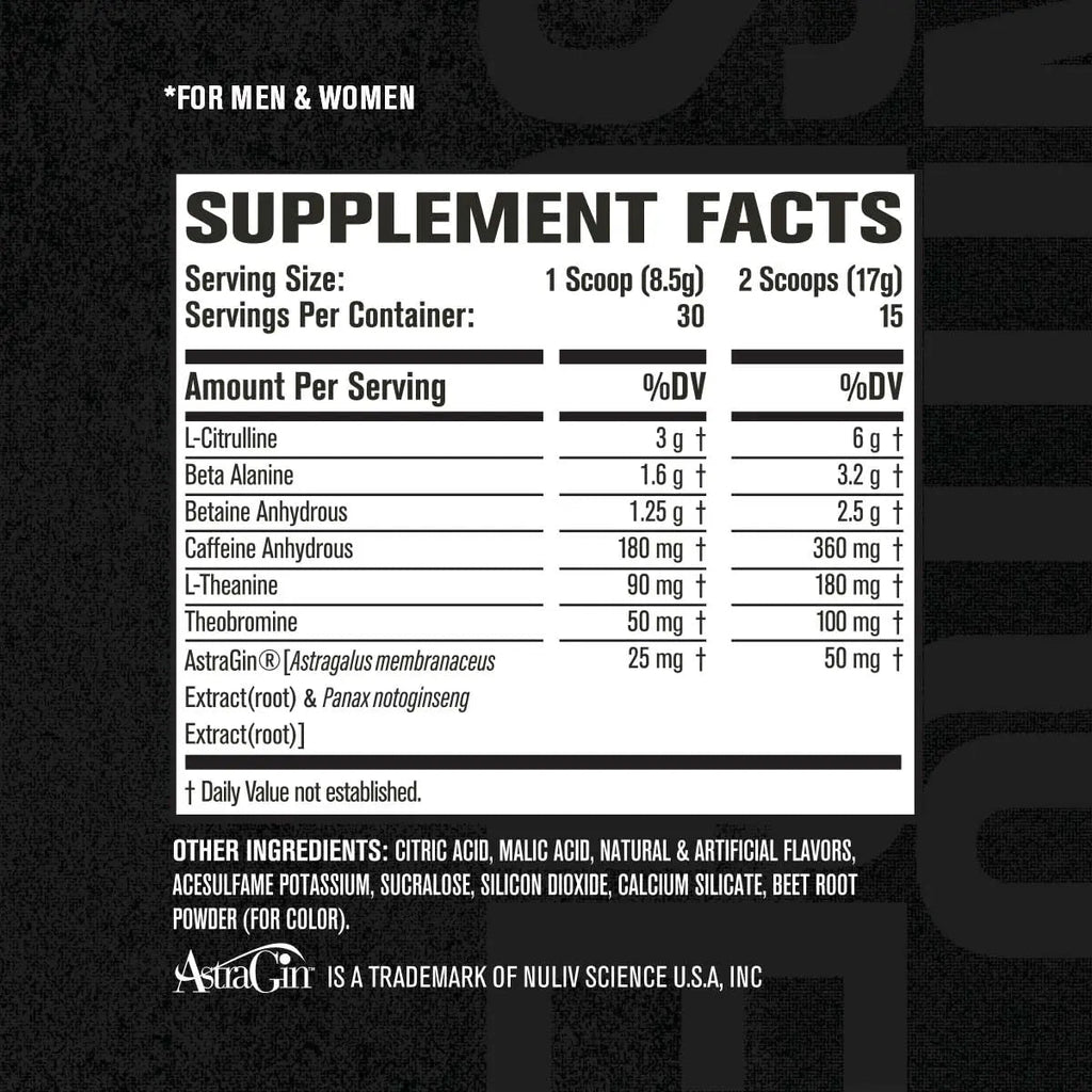 NITROSURGE Pre Workout Supplement - Endless Energy, Instant Strength Gains Jacked Factory Au supplements