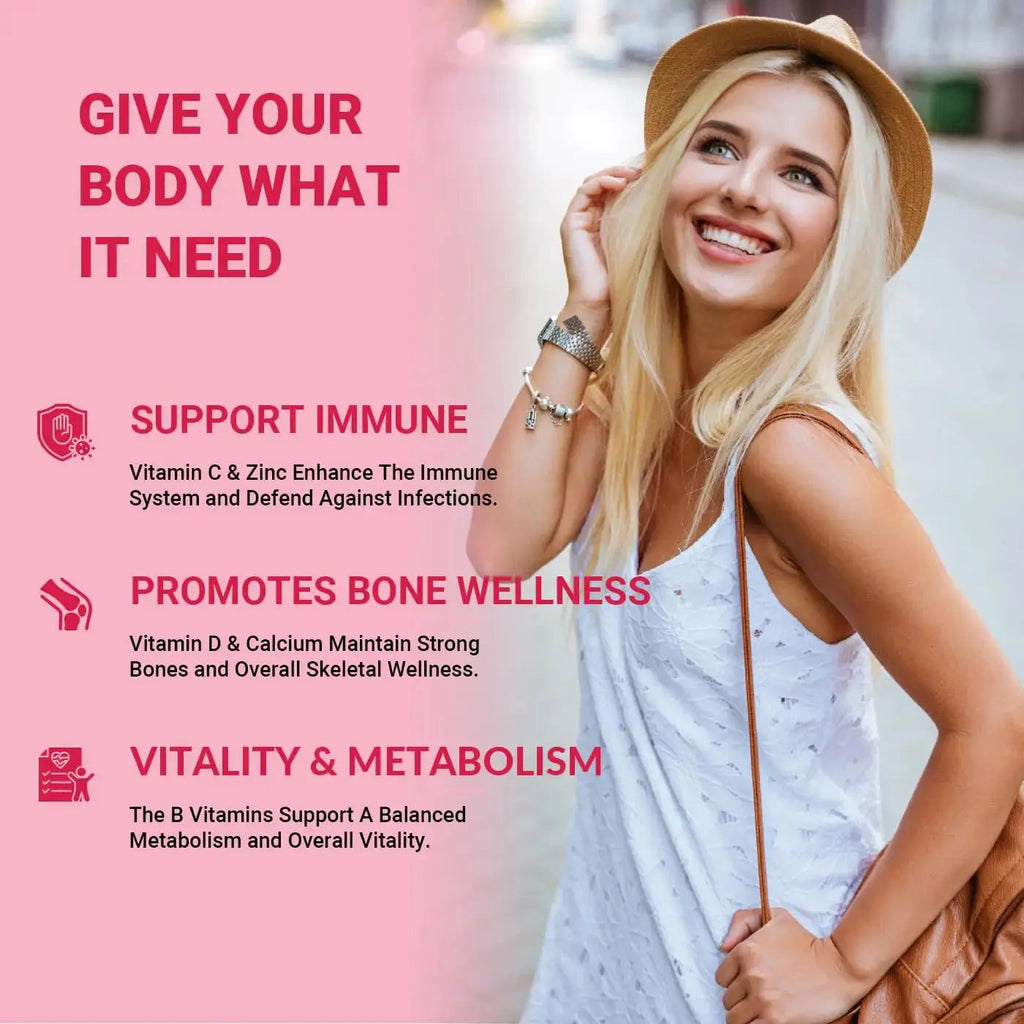 Wiszeen Sugar Free Methylated Multivitamin for Women Gummies, Biotin, Collagen, Calcium, Magnesium, Inositol, Folate, Iron, Vitamin A, C, D, E Wiszeen Au supplements