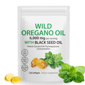 Tooffi Oil of Oregano Softgels,Oregano Oil Capsules Organic,2-in-1 6000mg Oil of Oregano with Black Seed Oil 200mg,Oregano Oil