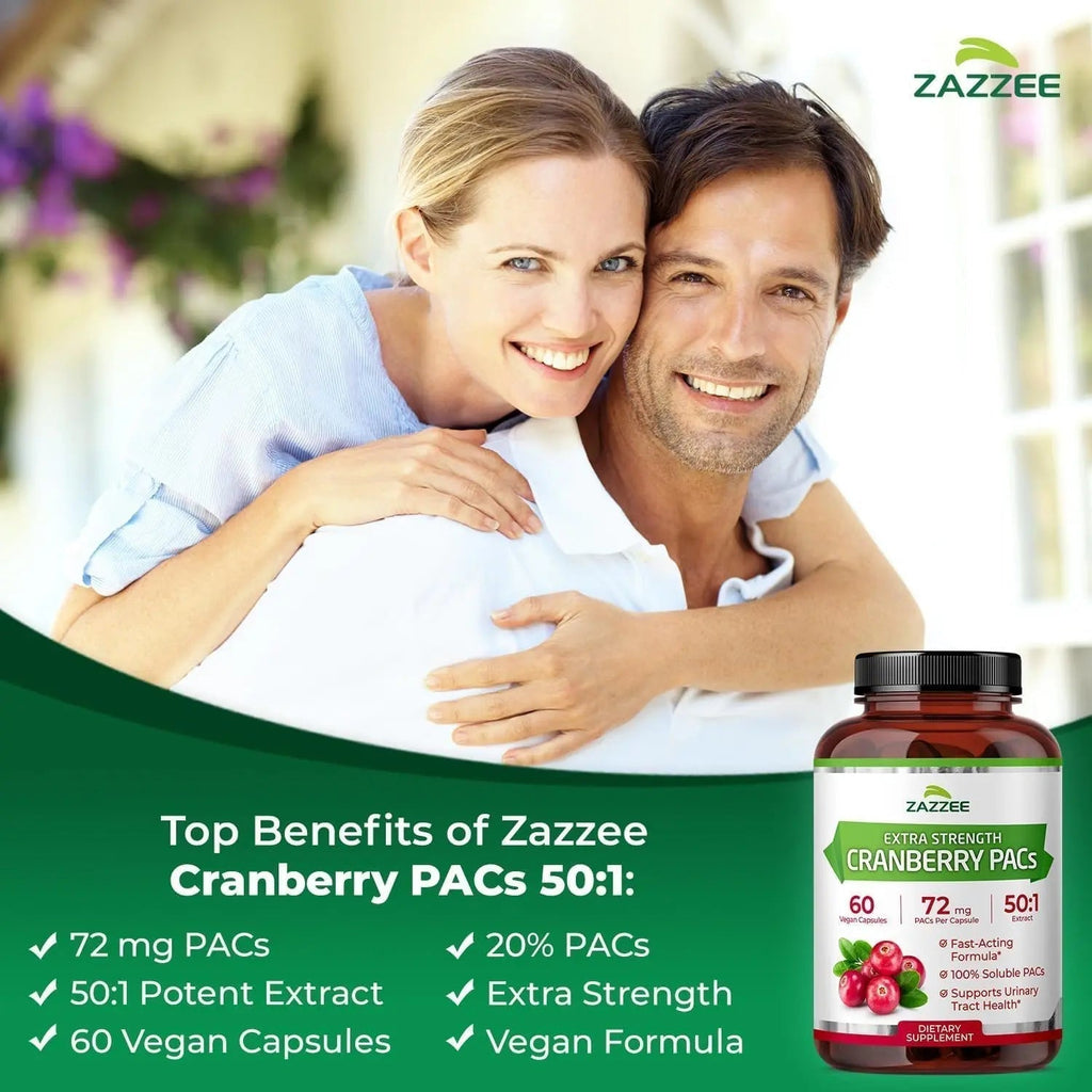 Zazzee Ultimate Urinary Tract Support Bundle | Super Concentrated Proanthocyanidin Cranberry Extract Capsules Plus D-Mannose 1000mg Capsules for UT & Bladder Cleansing (60 Servings Each) Zazzee Au supplements
