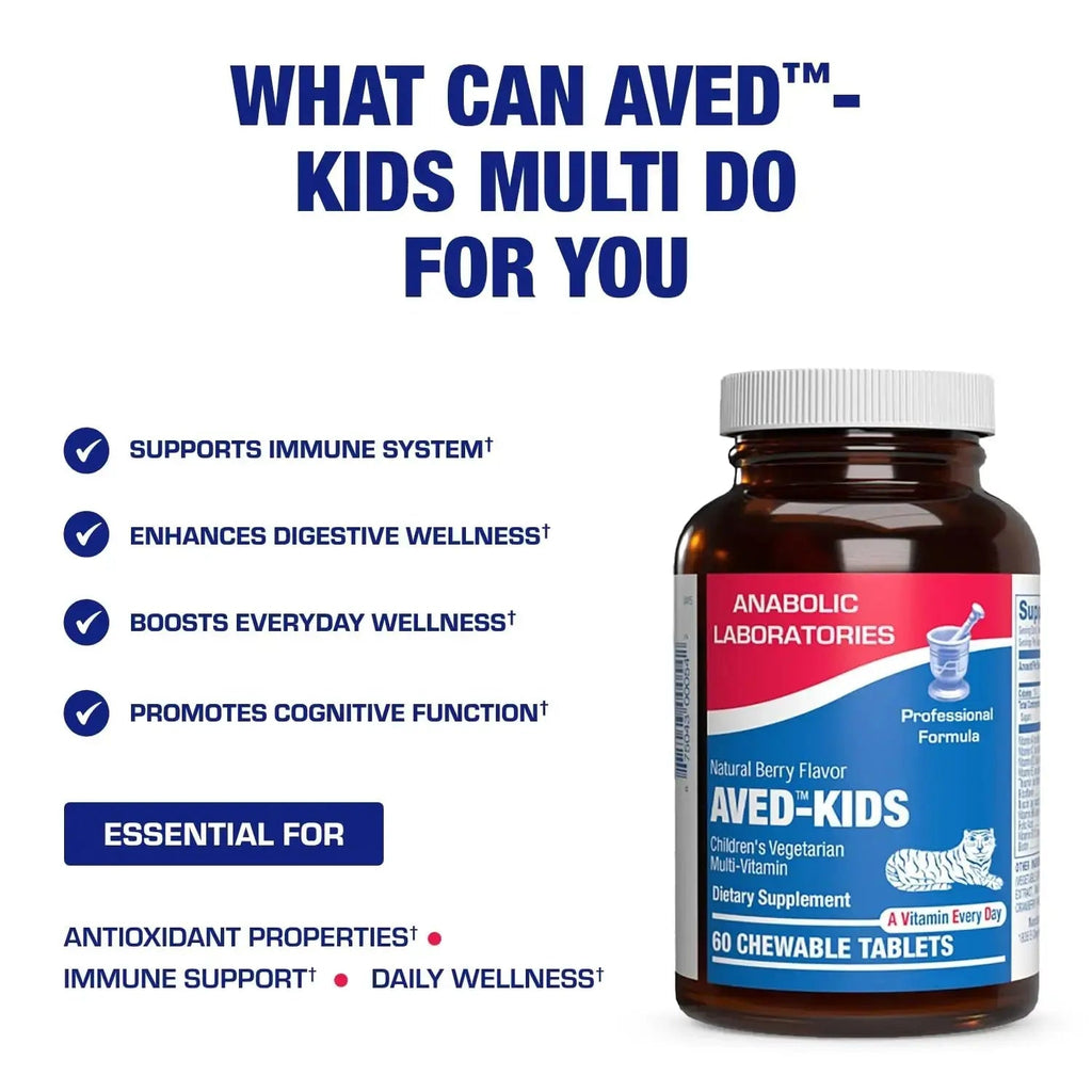 25-in-1 Kids Chewable Multivitamin - Clinically Formulated Kids Multivitamin with Iron Magnesium Vitamins A B Complex C D E Antioxidant Rich Fruit Extracts & More Anabolic Laboratories Au supplements